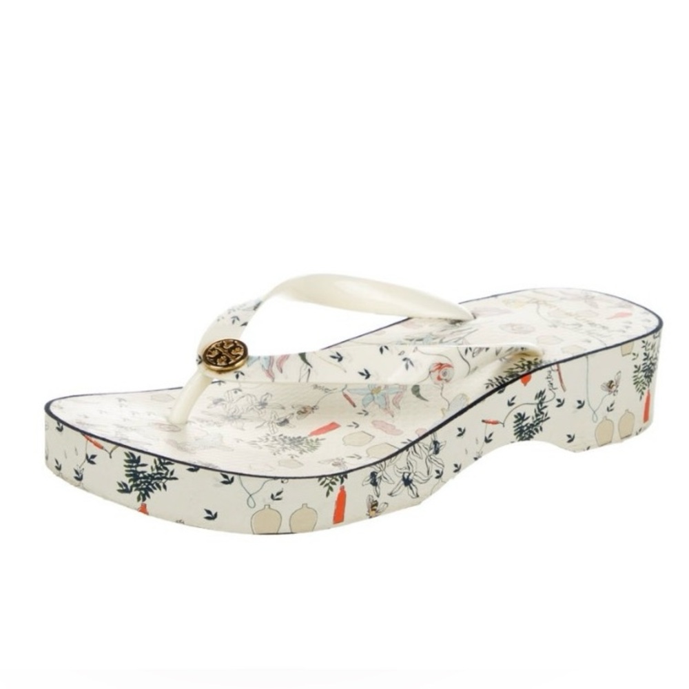 Tory Burch: floral print flip-flop